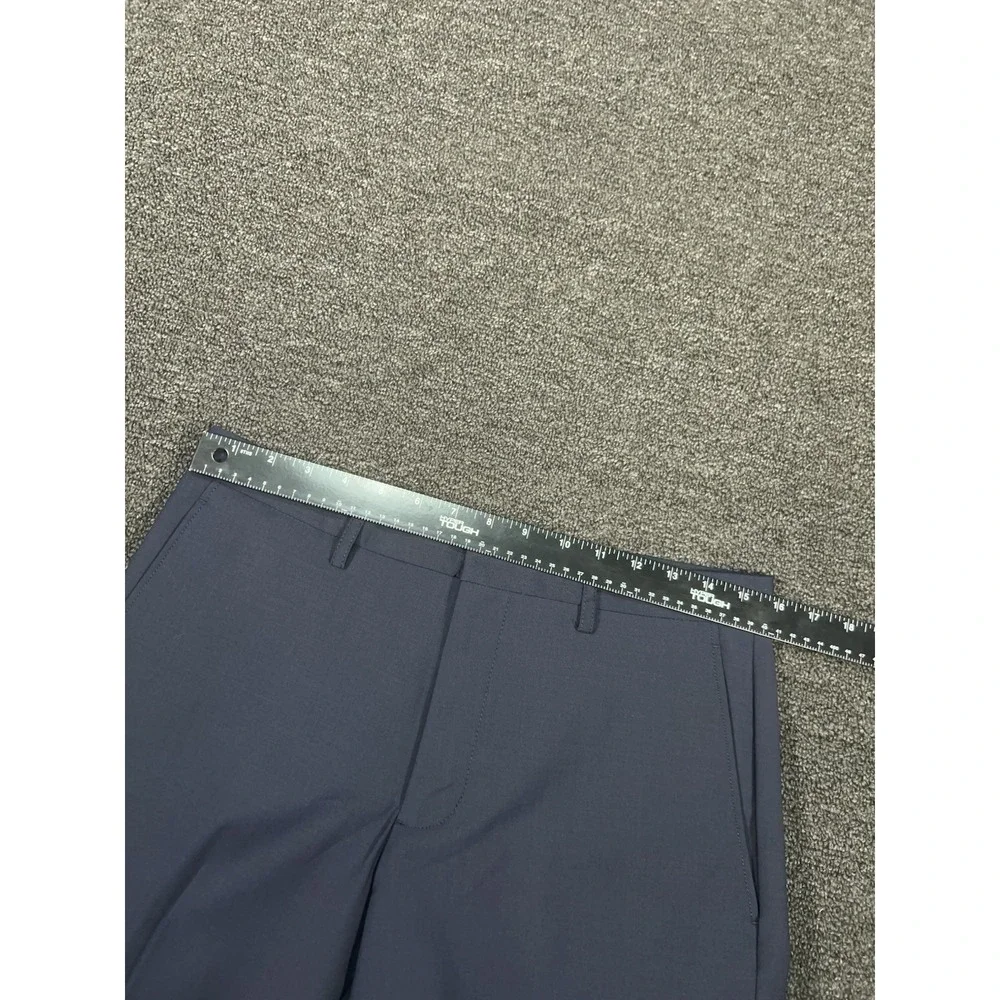 New J Crew Thompson Dress Pants Men 30x32 (Fits 32x32) Blue Tapered Wool Stretch